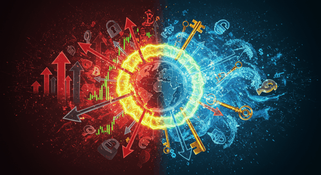 Biểu đồ thị trường tài chính phản ứng ngay sau khi Fed công bố lãi suất.